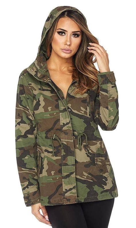 camo parka jacket women's.